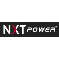 NXT Power logo on black background.